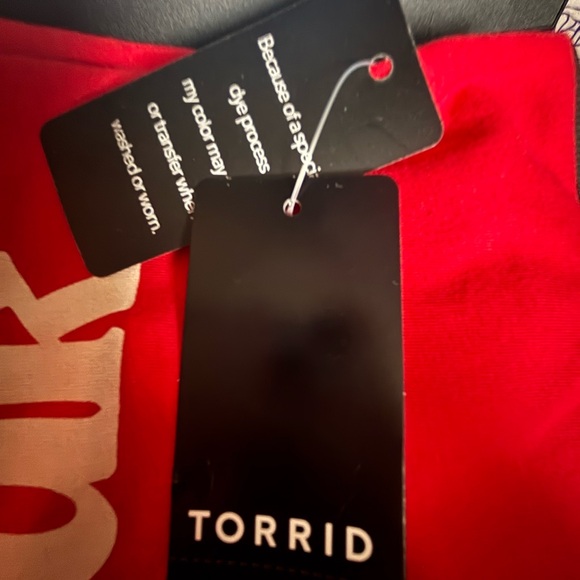 Torrid Belle Isle Plus Size Red "Meet in Montauk Heritage' Jersey Crew Tee 3X - Picture 7 of 8